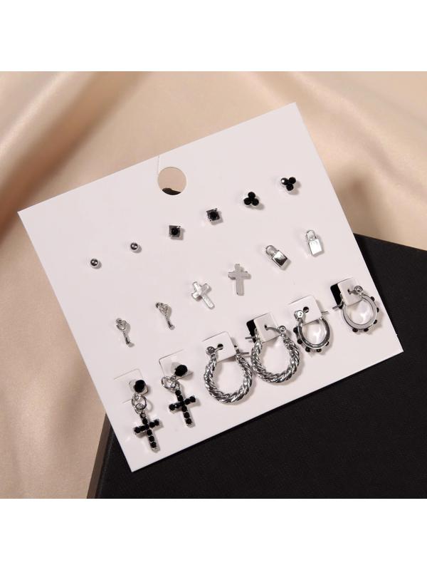 Серьги набор 9 пар 