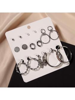 Серьги набор 8 пар 