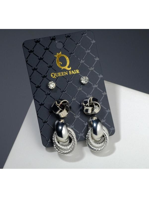 Серьги набор 3 пары 