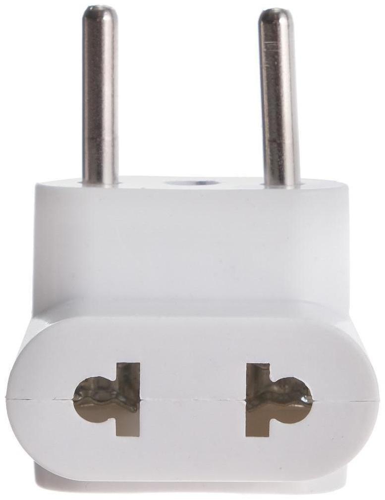 Тройник компактный с разьемами под плоскую вилку, 10А, без з/к, 220 В, белый, розн. упак.