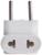 Тройник компактный с разьемами под плоскую вилку, 10А, без з/к, 220 В, белый, розн. упак.