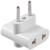 Тройник компактный с разьемами под плоскую вилку, 10А, без з/к, 220 В, белый, розн. упак.