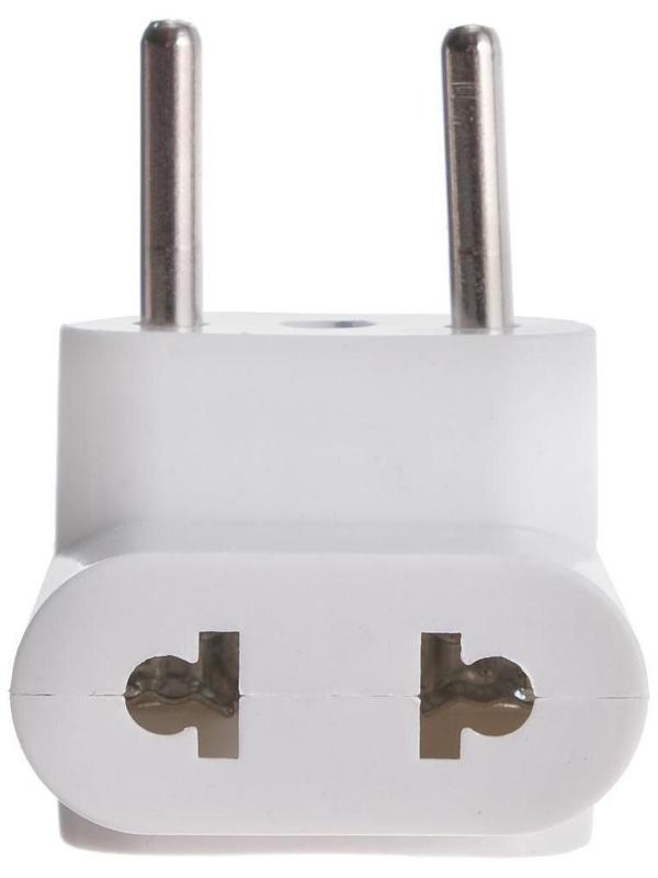 Тройник компактный с разьемами под плоскую вилку, 10А, без з/к, 220 В, белый, розн. упак.