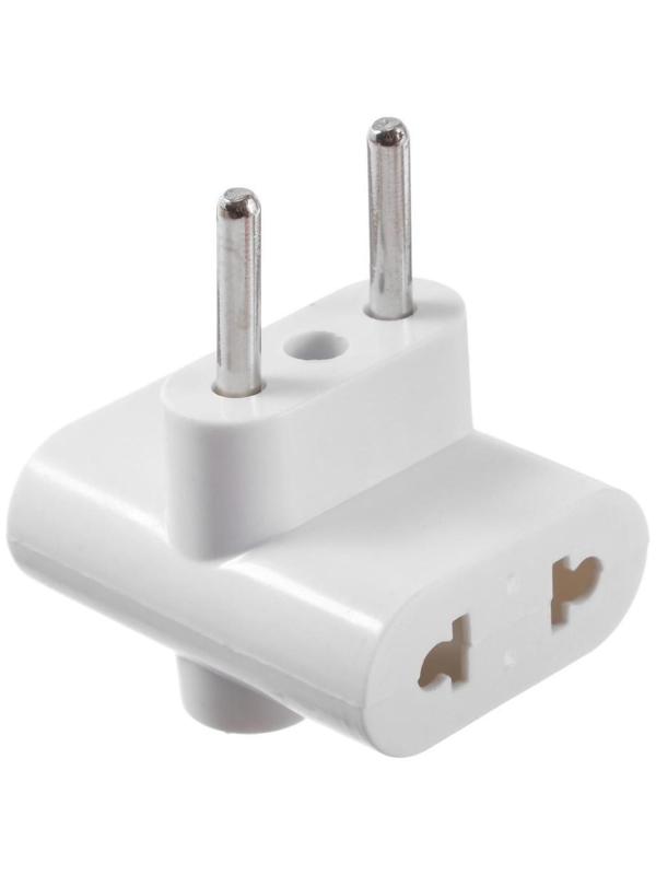 Тройник компактный с разьемами под плоскую вилку, 10А, без з/к, 220 В, белый, розн. упак.