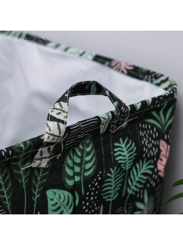 Корзина бельевая текстильная Доляна «Джунгли», 50×40 см