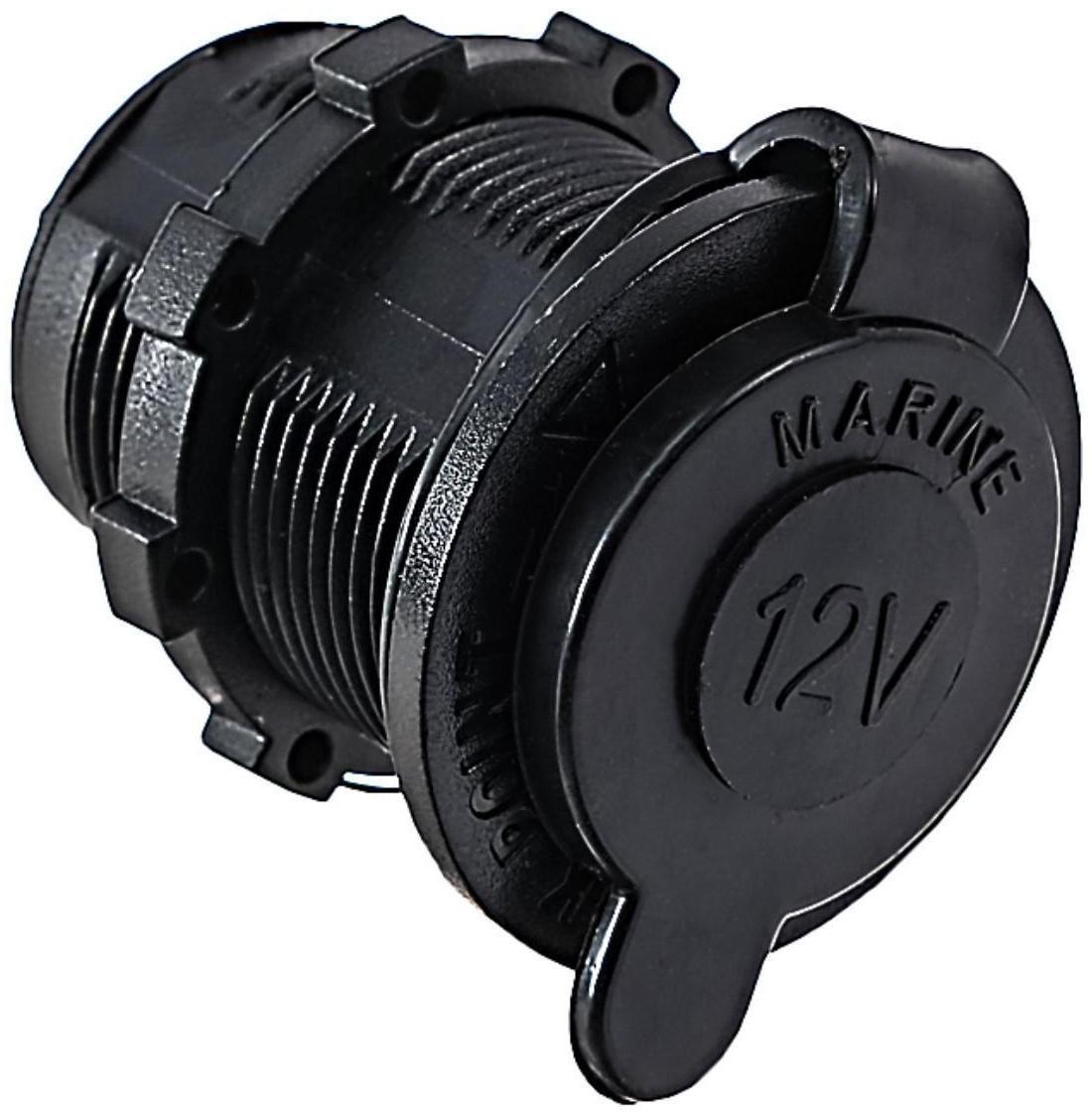 Переходник прикуривателя с влагозащитой, 12-24В, черный