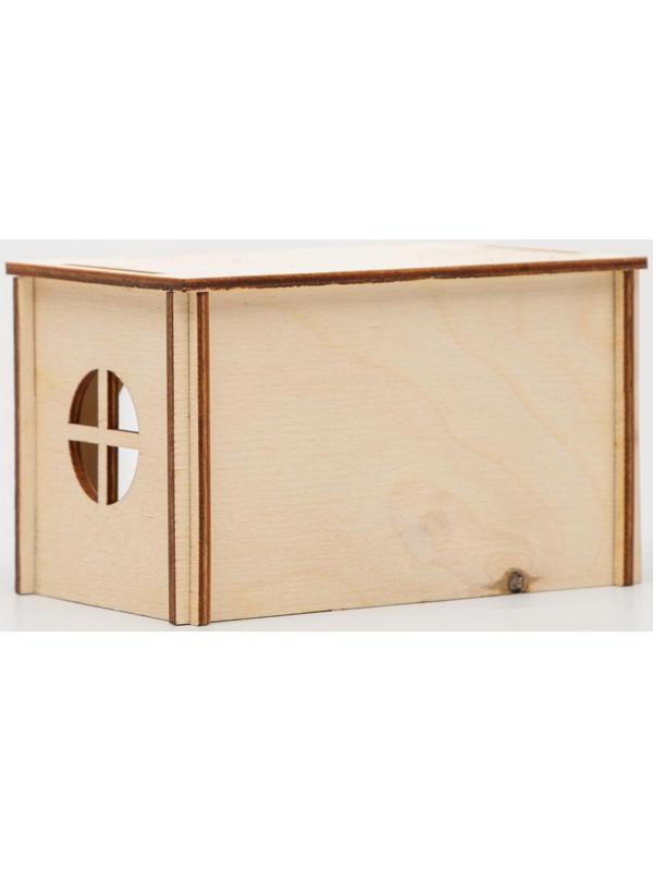 Домик для грызунов малый,  12,5 х 7,5 х 7,5 см