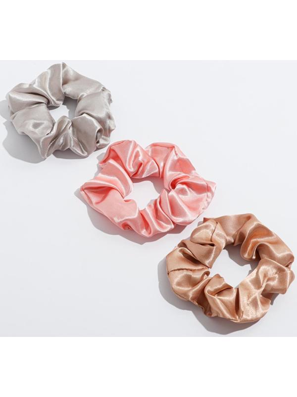 Набор атласных резинок для волос «Good vibes», 3 шт., диам. 10 см