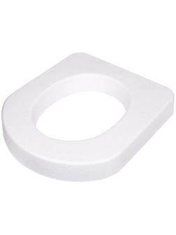 Сиденье для уличного туалета, 44 × 38 см, пенопласт, белое