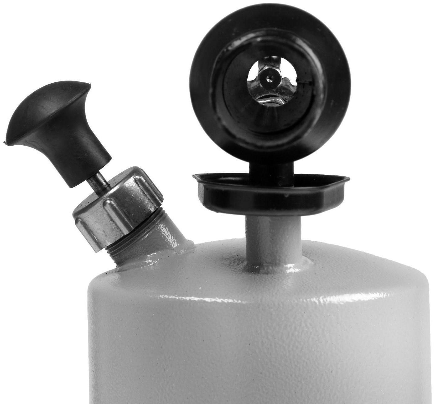 Лампа паяльная ТУНДРА, форсунка высокого давления, расход <1.2 л/ч, АИ 92-95, объем 1.5 л