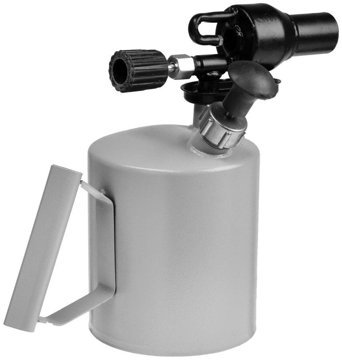 Лампа паяльная ТУНДРА, форсунка высокого давления, расход <1.2 л/ч, АИ 92-95, объем 1.5 л