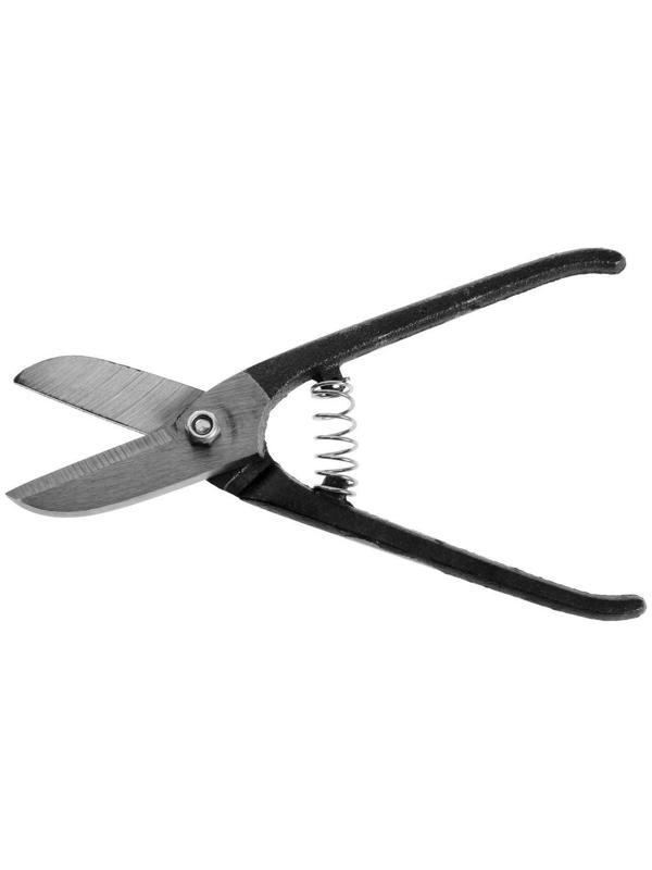 Ножницы по металлу ЛОМ, прямой рез, металлические рукоятки, 200 мм