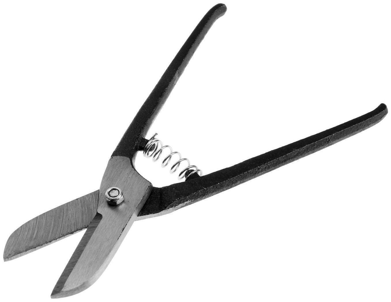 Ножницы по металлу ЛОМ, прямой рез, металлические рукоятки, 250 мм