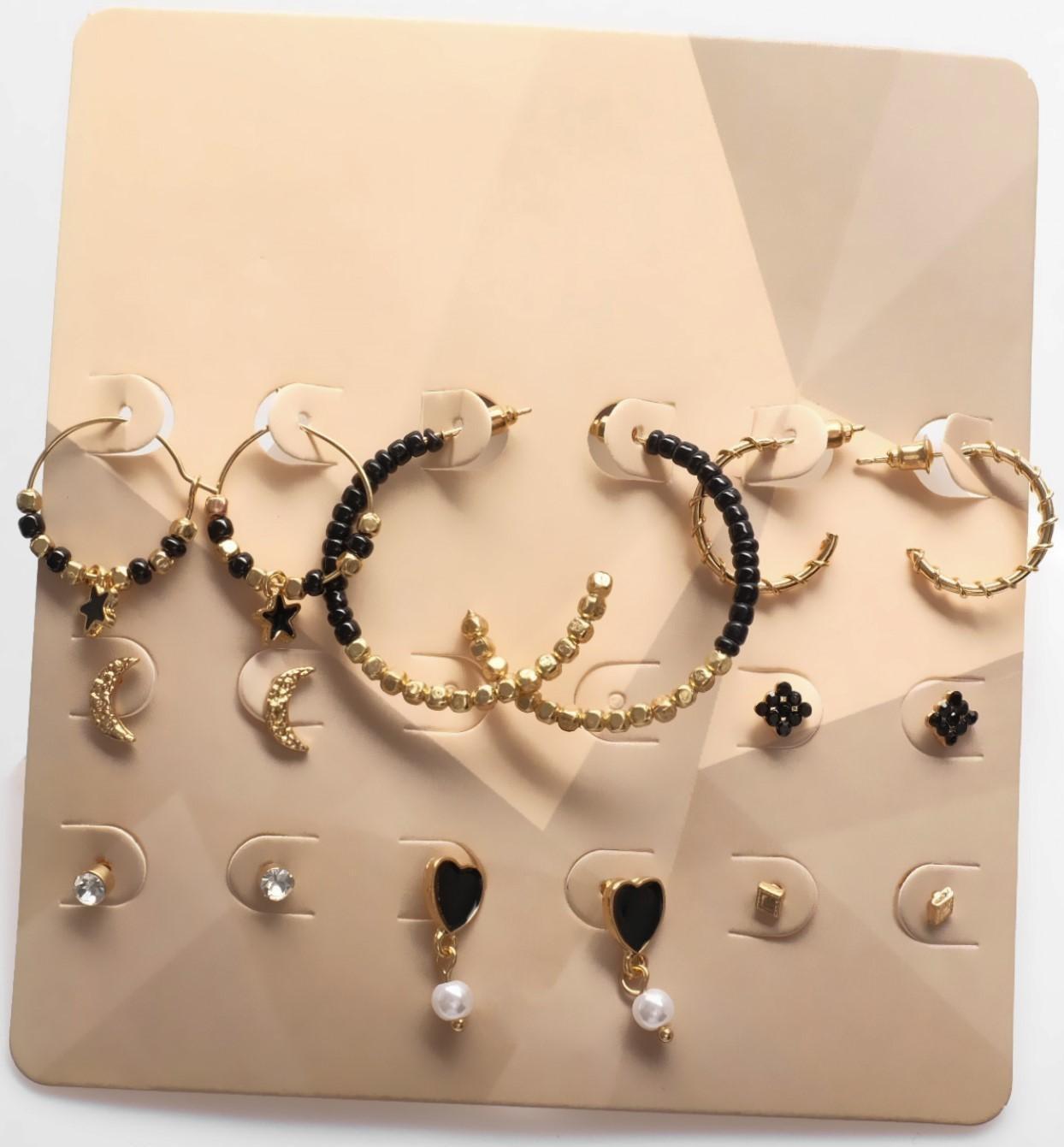 Серьги набор 8 пар 