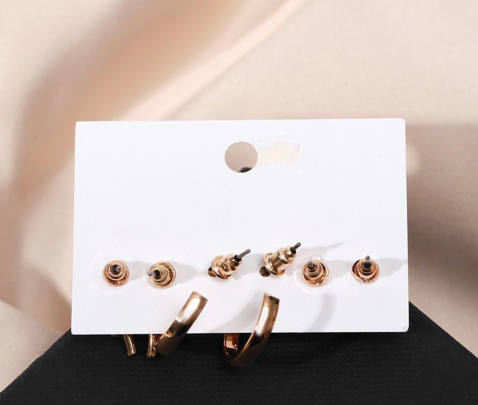 Серьги набор 3 пары 