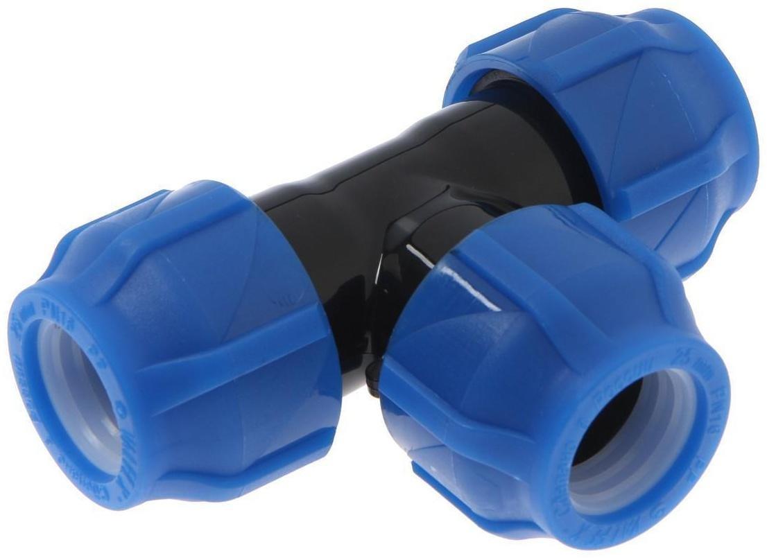 Тройник ПНД VALFEX, d=25 мм