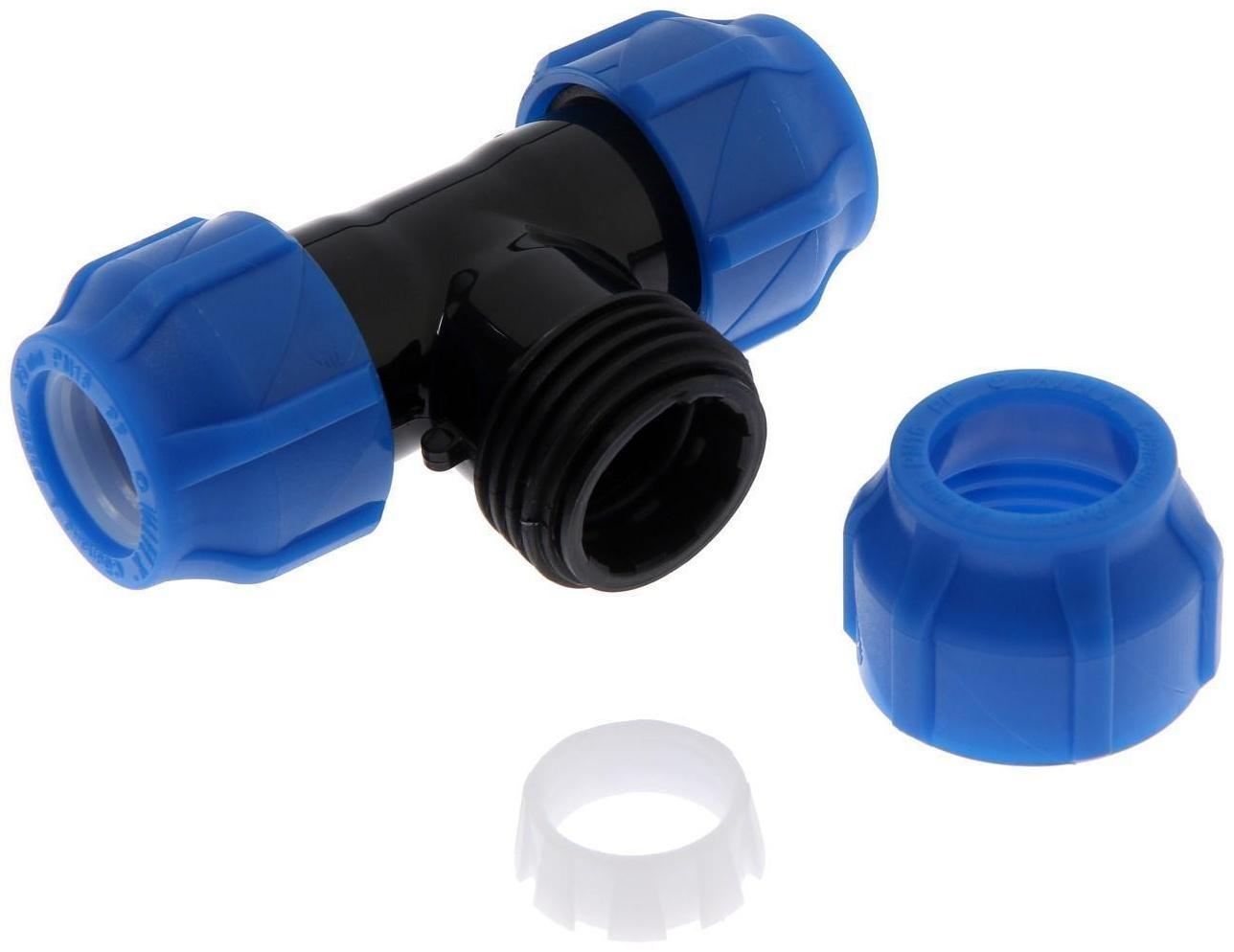 Тройник ПНД VALFEX, d=25 мм