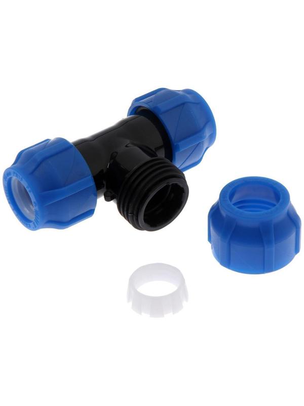 Тройник ПНД VALFEX, d=25 мм