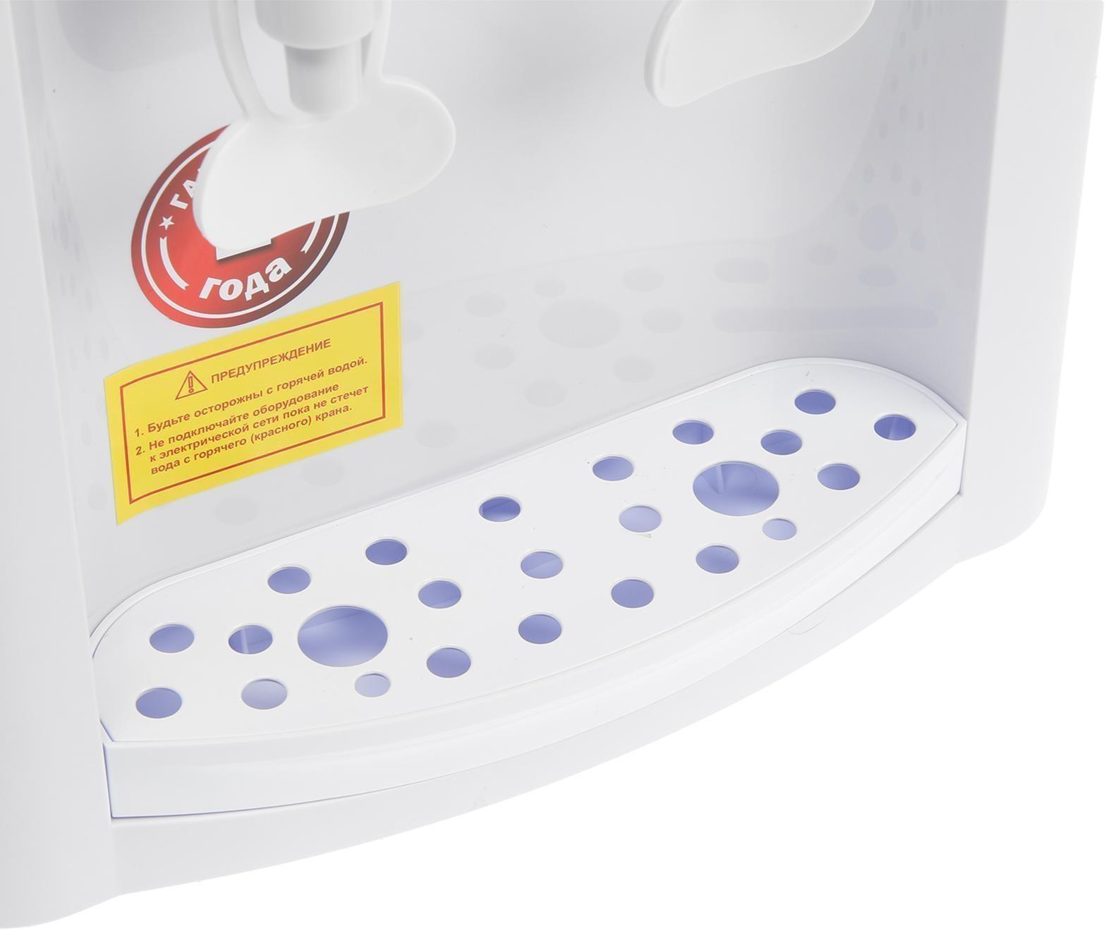 Кулер для воды AquaWork AW 0.7TKR, только нагрев, 700 Вт, белый