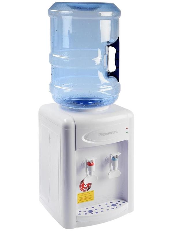 Кулер для воды AquaWork AW 0.7TKR, только нагрев, 700 Вт, белый