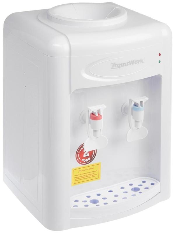 Кулер для воды AquaWork AW 0.7TKR, только нагрев, 700 Вт, белый