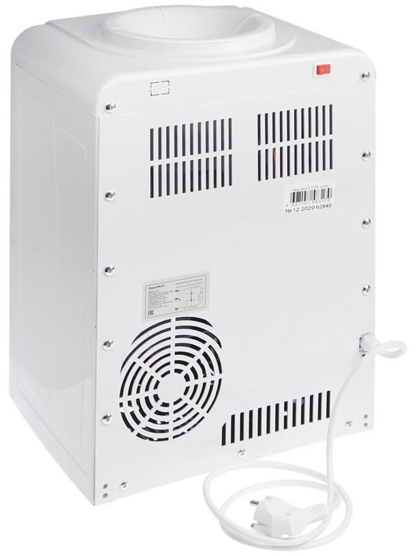 Кулер для воды AquaWork AW 0.7TKR, только нагрев, 700 Вт, белый