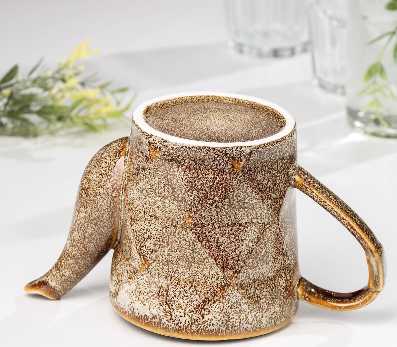 Чайник керамический заварочный «Стоун», 500 мл, цвет коричневый