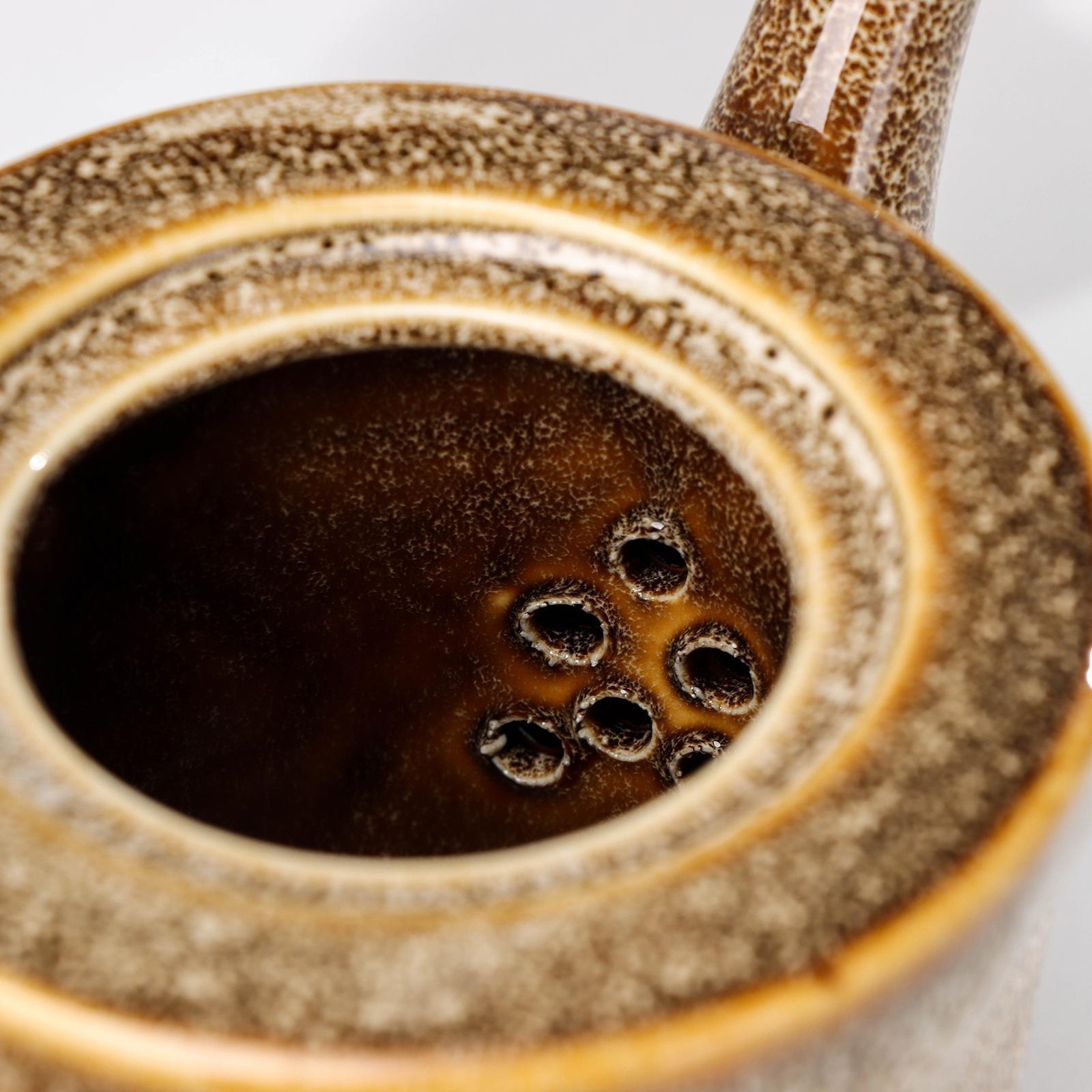 Чайник керамический заварочный «Стоун», 500 мл, цвет коричневый