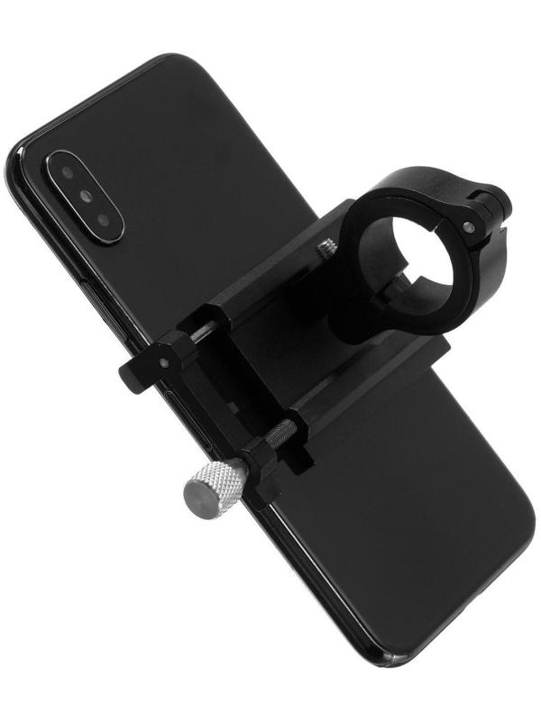 Велосипедный держатель для телефона, алюминиевый, до 185х100 мм, черный