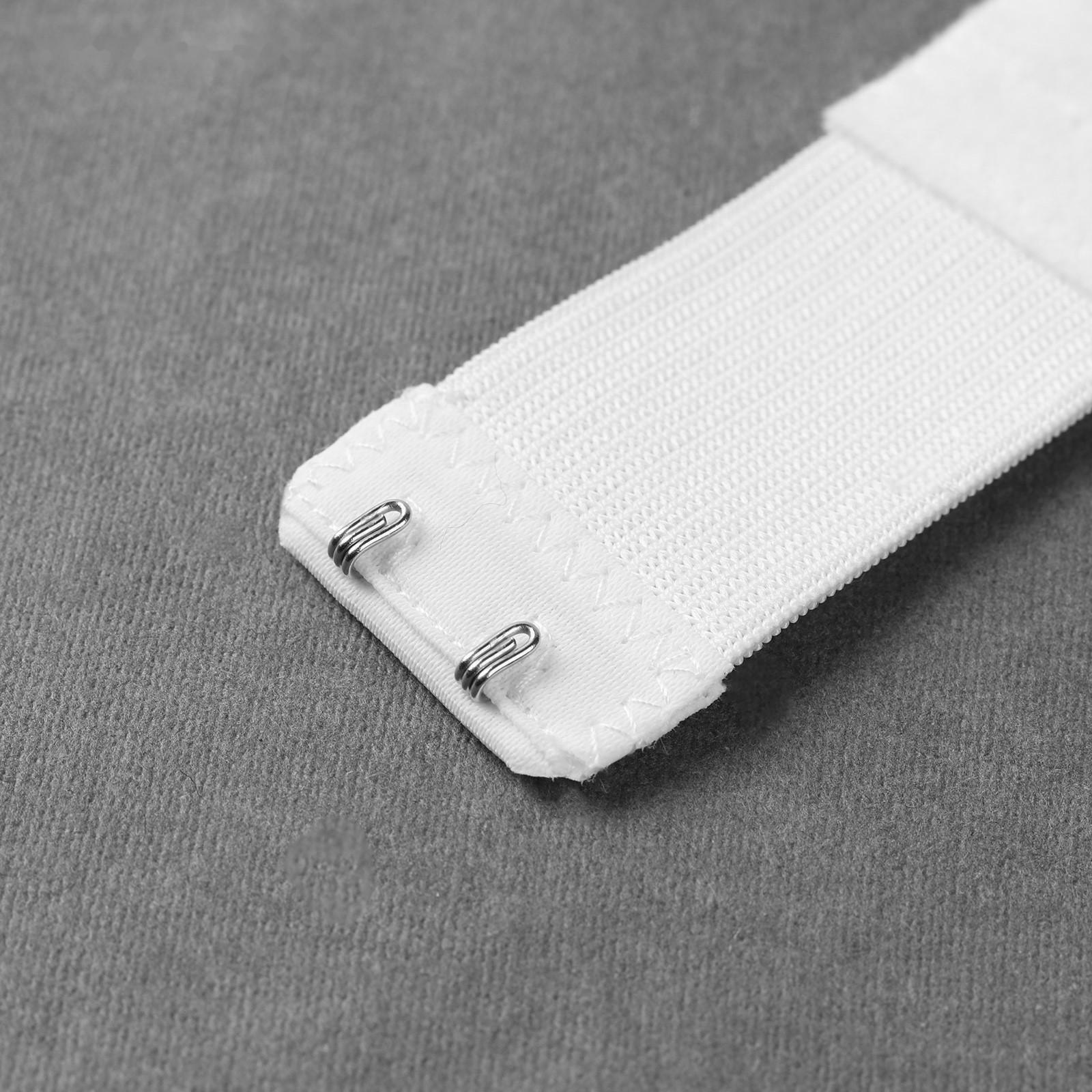 Застёжка-удлинитель для бюстгальтера, 3 ряда 2 крючка, 3,2 × 10,5 см, 3 шт, цвет белый/бежевый/чёрный
