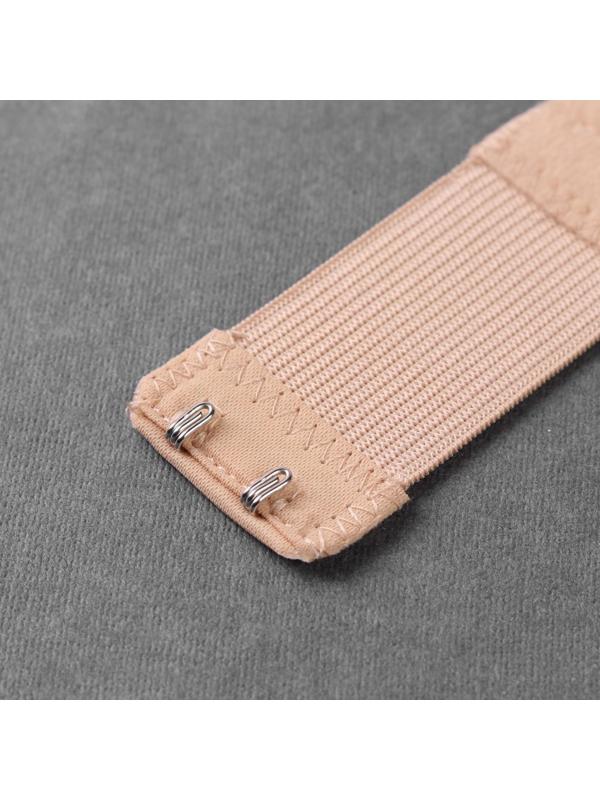 Застёжка-удлинитель для бюстгальтера, 3 ряда 2 крючка, 3,2 × 10,5 см, 3 шт, цвет белый/бежевый/чёрный