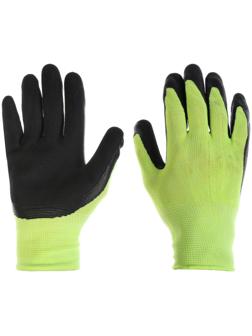 Перчатки рыболовные, резиновые, цвет лайм