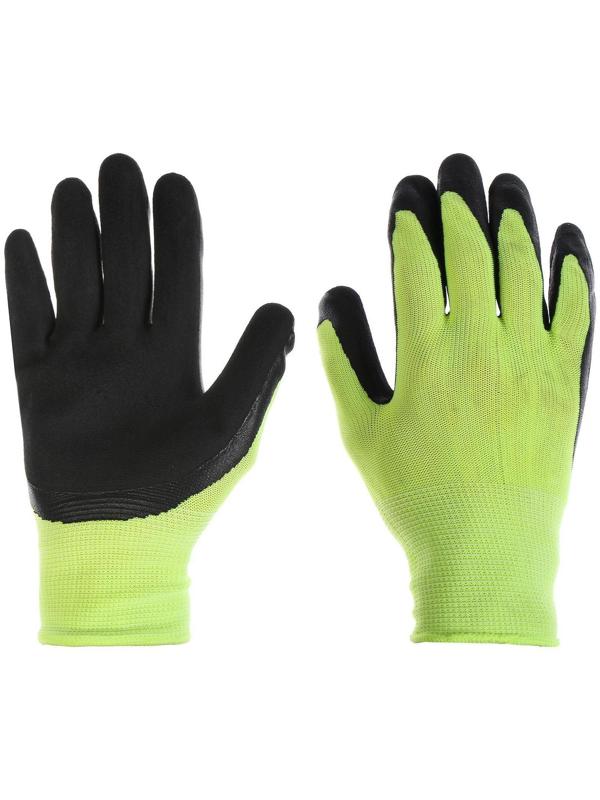 Перчатки рыболовные, резиновые, цвет лайм