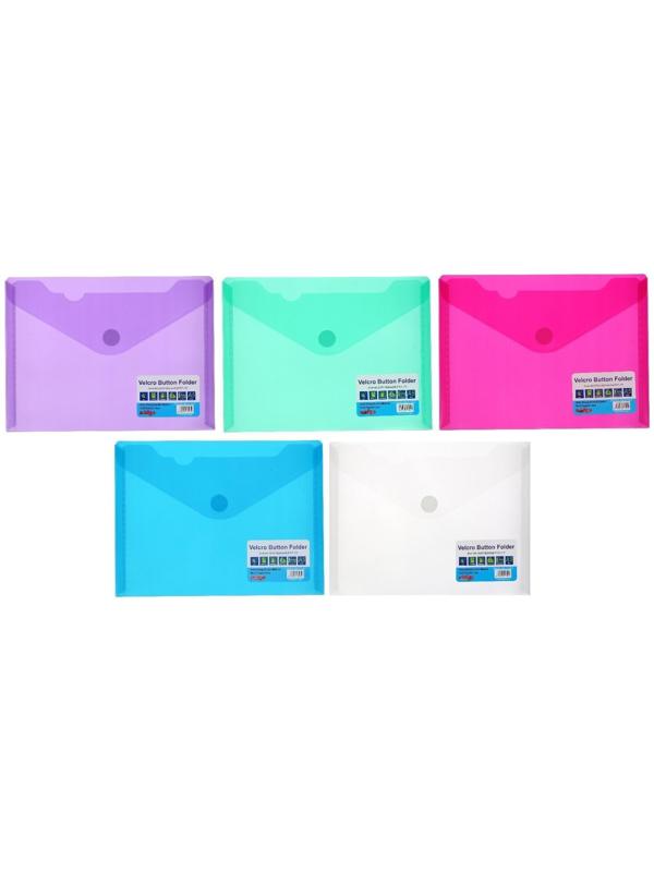 Папка на кнопке (липучке) А5, МИКС