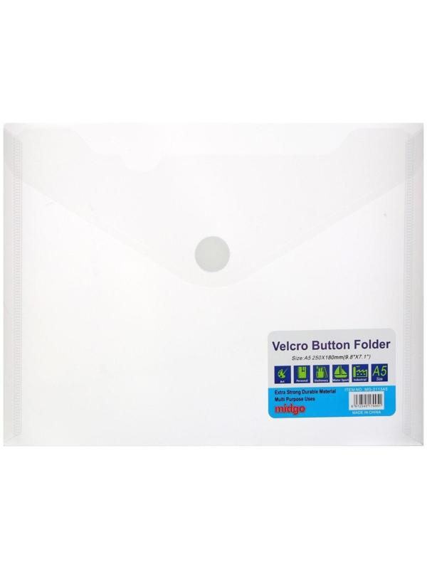 Папка на кнопке (липучке) А5, МИКС