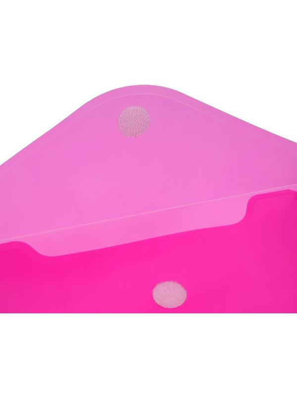 Папка на кнопке (липучке) А4, вертикальная, МИКС