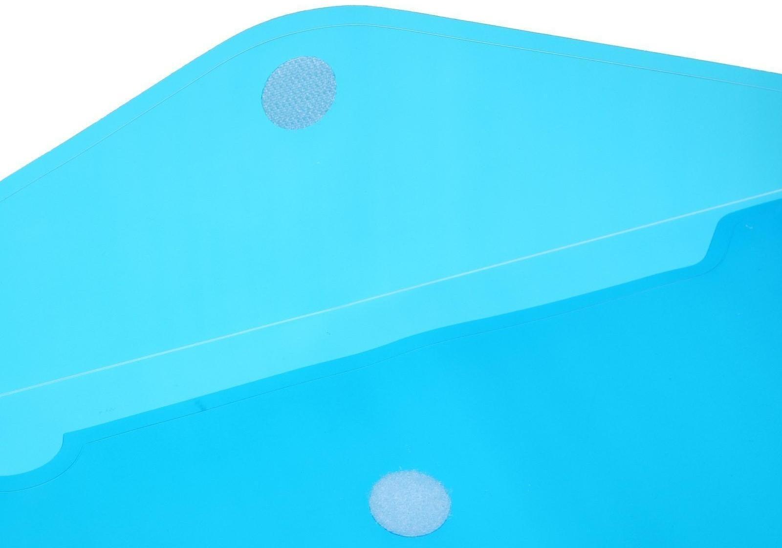 Папка на кнопке (липучке) А4, горизонтальная, МИКС