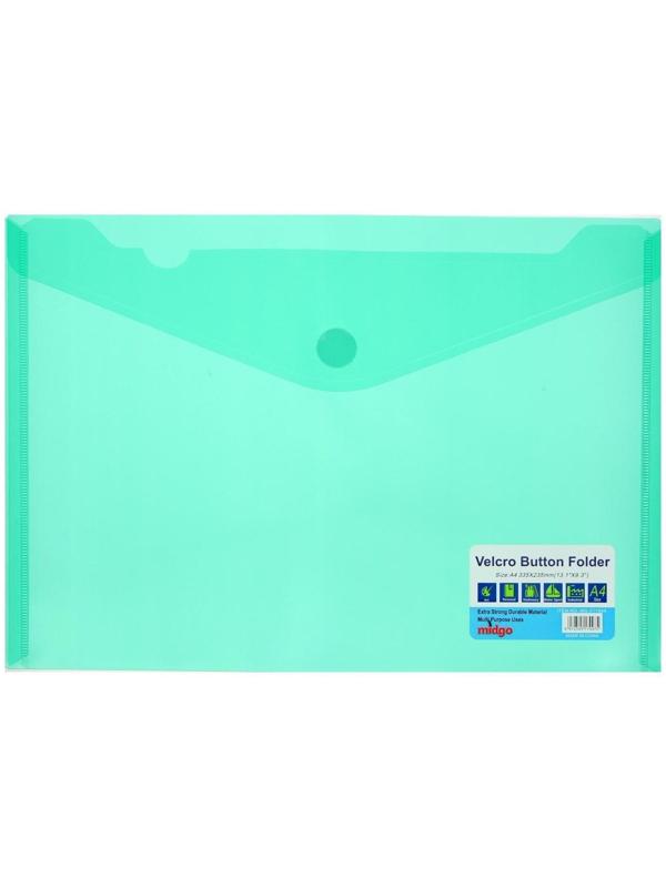 Папка на кнопке (липучке) А4, горизонтальная, МИКС