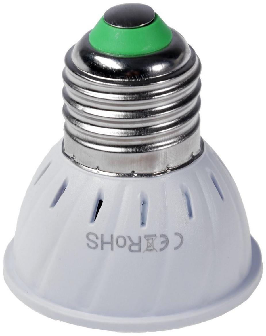 Фитолампа светодиодная Luazon, E27, 3.5 Вт, IP44, 220 В, биколорная