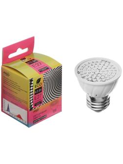 Фитолампа светодиодная Luazon, E27, 4.5 Вт, IP44, 220 В, биколорная