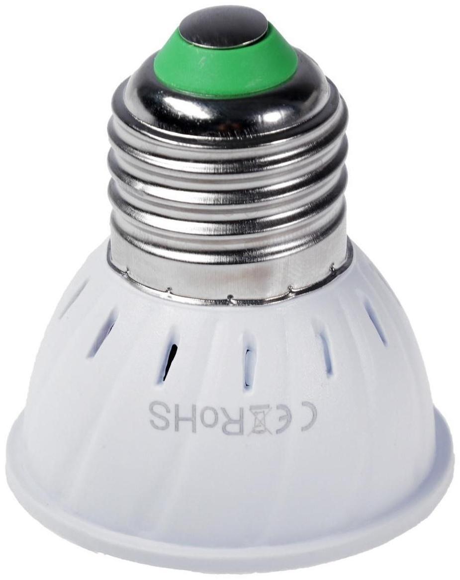 Фитолампа светодиодная Luazon, E27, 6 Вт, IP44, 220 В, биколорная