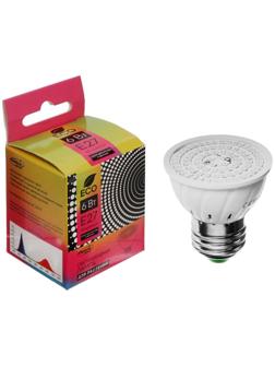 Фитолампа светодиодная Luazon, E27, 6 Вт, IP44, 220 В, биколорная