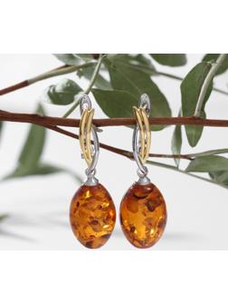 Серьги родированные 