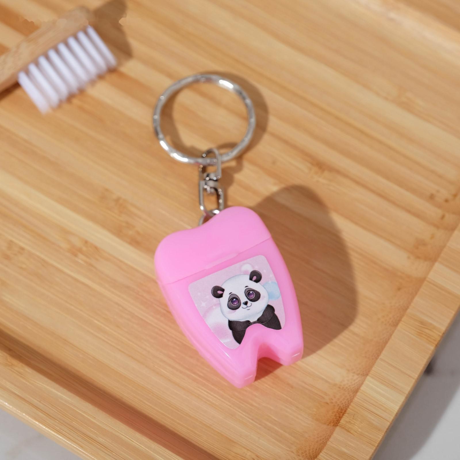 Зубная нить в форме зуба «Улыбнись», 15 м, 8 х 10,5 см