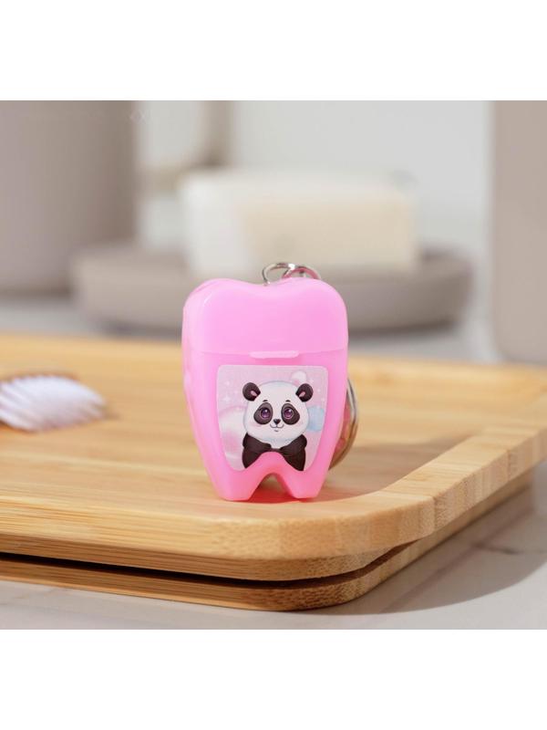 Зубная нить в форме зуба «Улыбнись», 15 м, 8 х 10,5 см