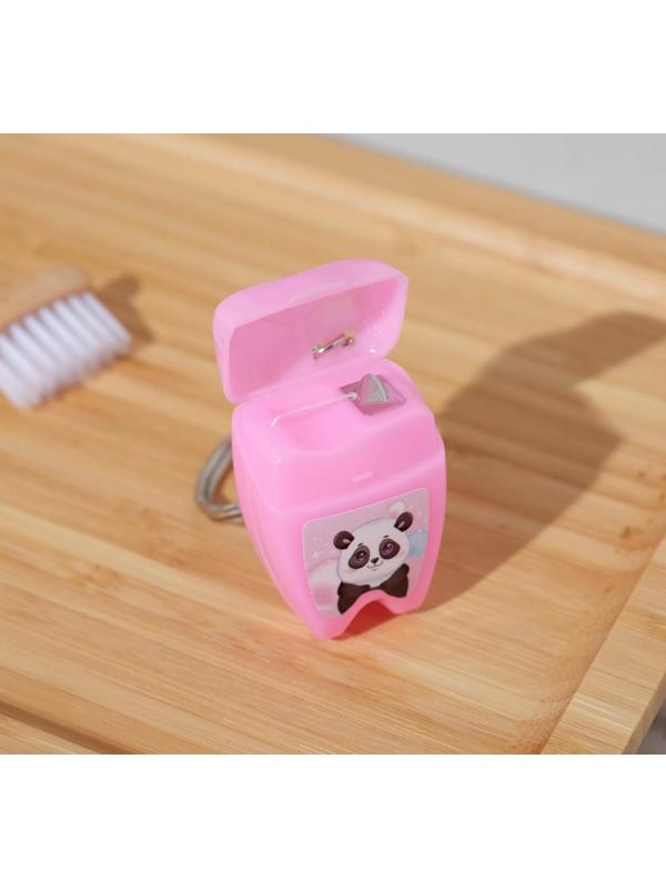 Зубная нить в форме зуба «Улыбнись», 15 м, 8 х 10,5 см