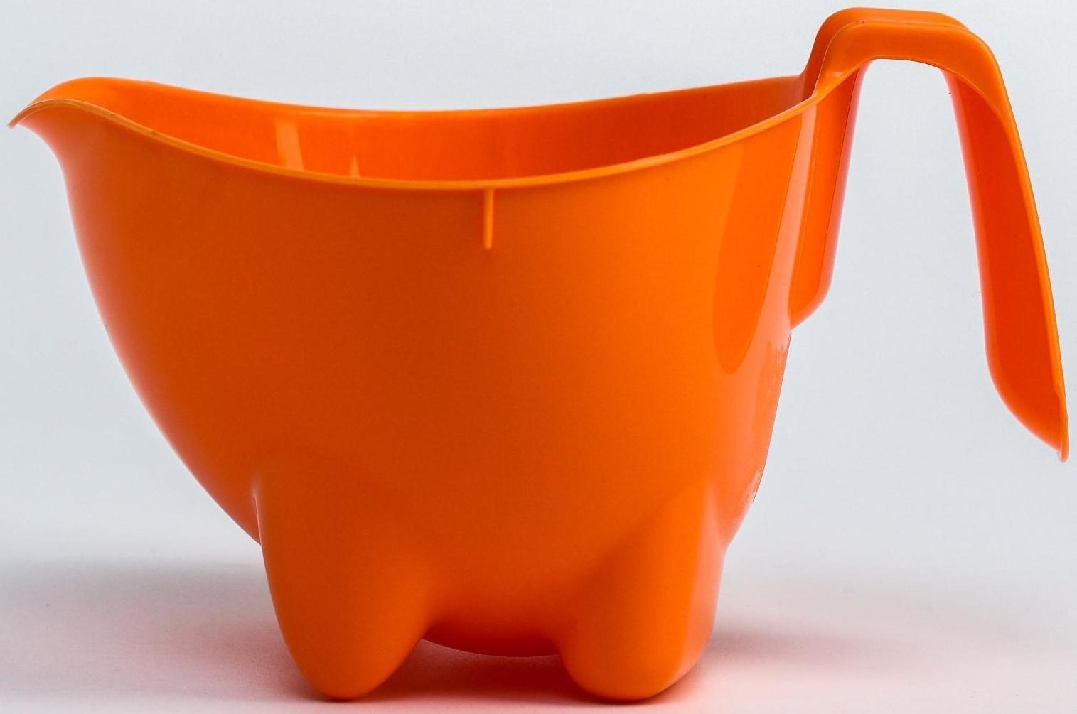 Ковш для купания и мытья головы, детский банный ковшик, хозяйственный «Буль-Буль», 600 мл., цвет МИКС