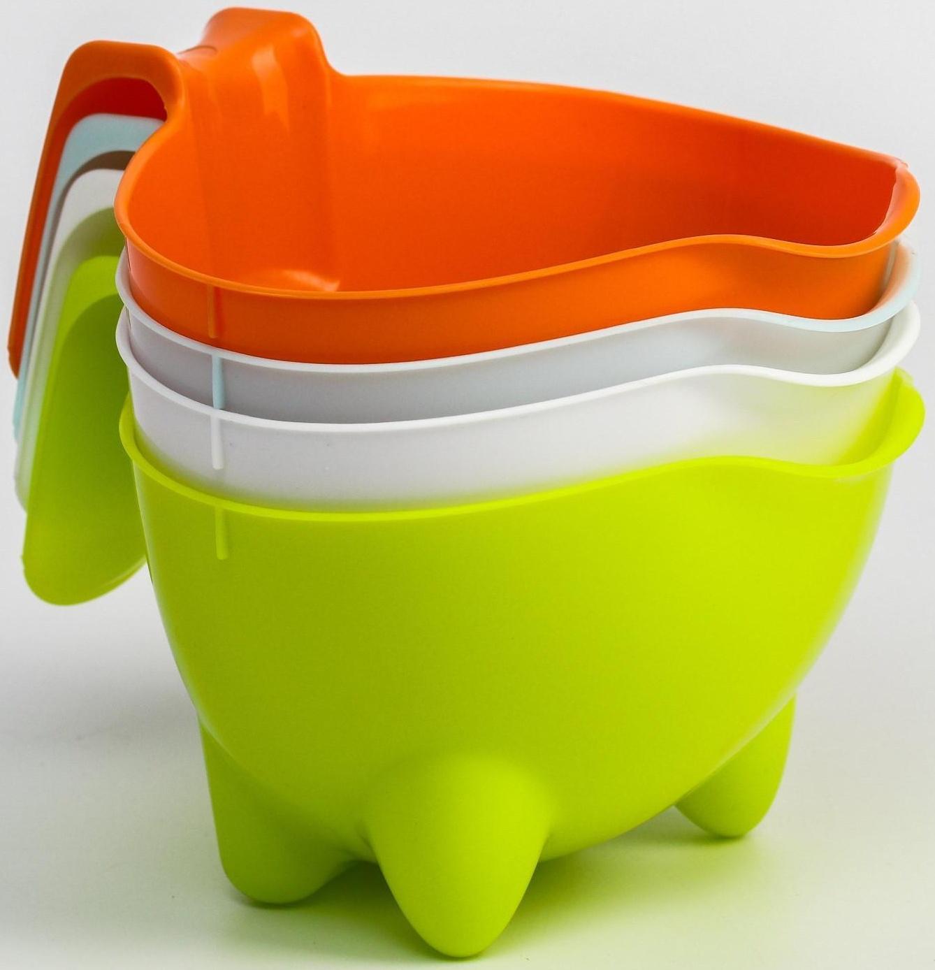 Ковш для купания и мытья головы, детский банный ковшик, хозяйственный «Буль-Буль», 600 мл., цвет МИКС