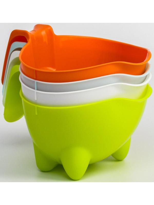 Ковш для купания и мытья головы, детский банный ковшик, хозяйственный «Буль-Буль», 600 мл., цвет МИКС