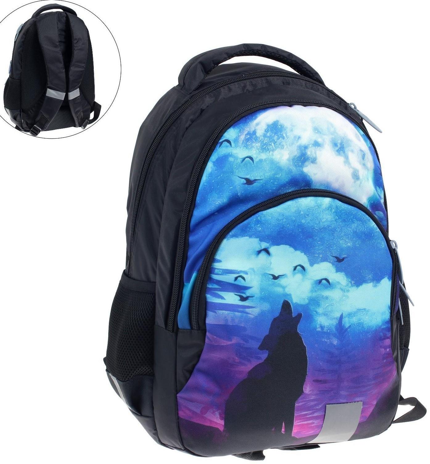 Рюкзак молодёжный, 44 х 30 х 17 см, эргономичная спинка, Calligrata Р 